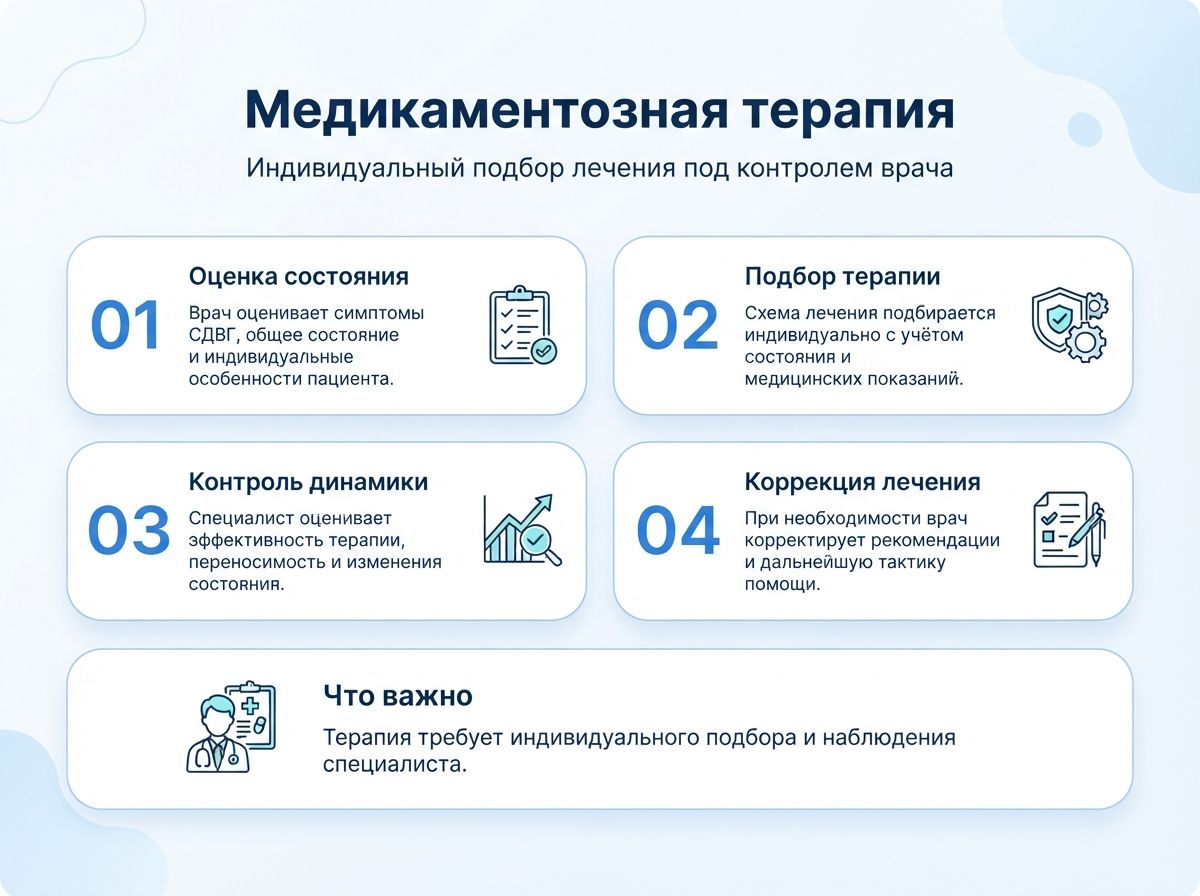 Лечение СДВГ в Михайлове у детей и взрослыхинфографика